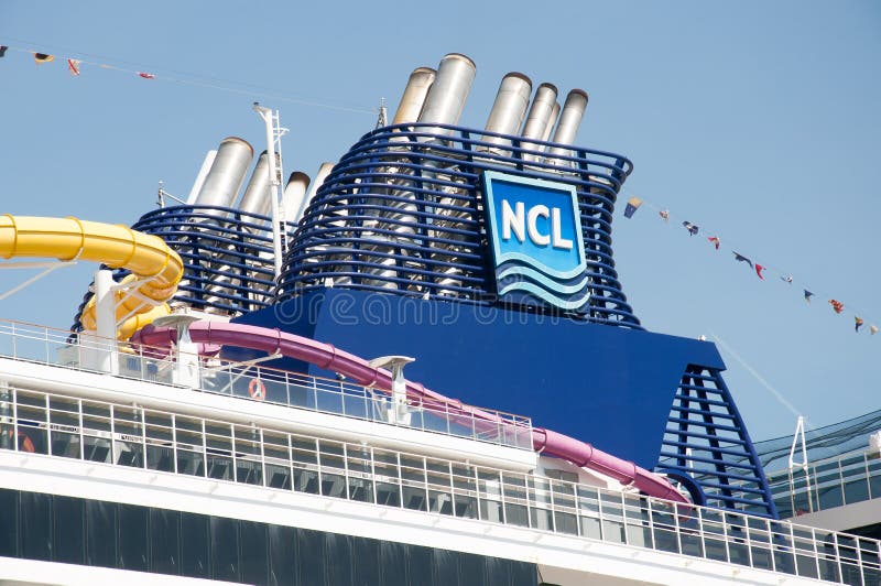 Cruise ship funnel royalty free stock photos