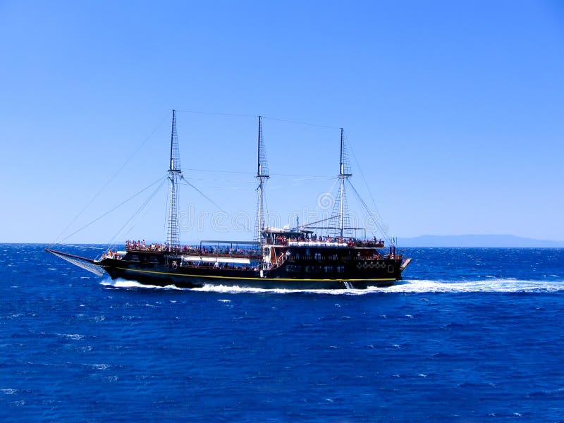 Cruise ship in Greece