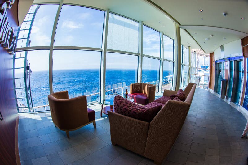 Cruise ship interior editorial stock photo. Image of holiday 68973148