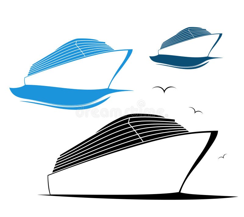 Cruise Ship stock illustration