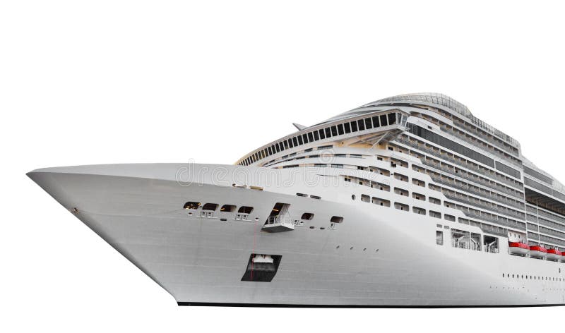 Cruise ship isolated on white stock image Cruise ship isolated on white stock image