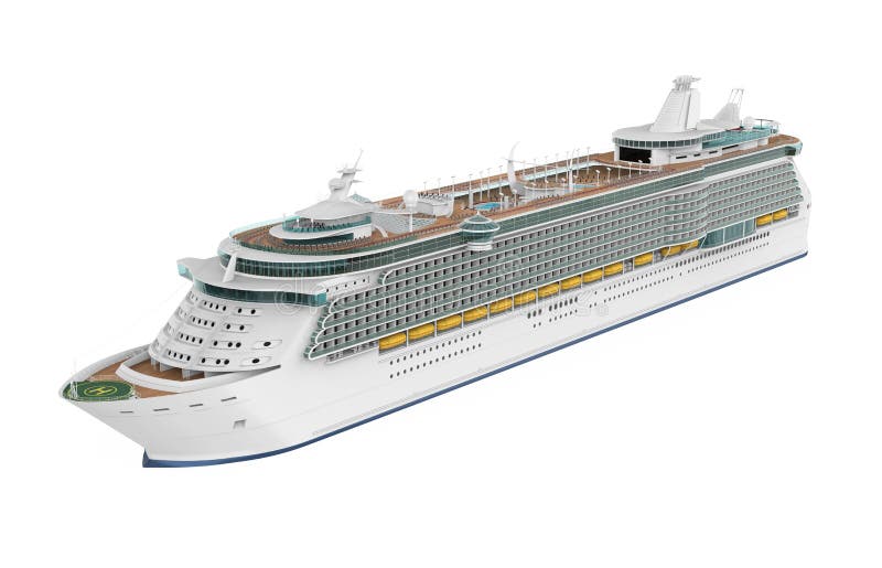 Cruise Ship Isolated stock illustration. Illustration of cruise 159853542