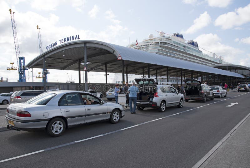 Cruise ship and passenger terminal Southampton UK