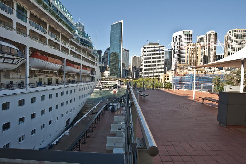 Cruise ship at the Quay editorial stock photo. Image of pavement 18917323