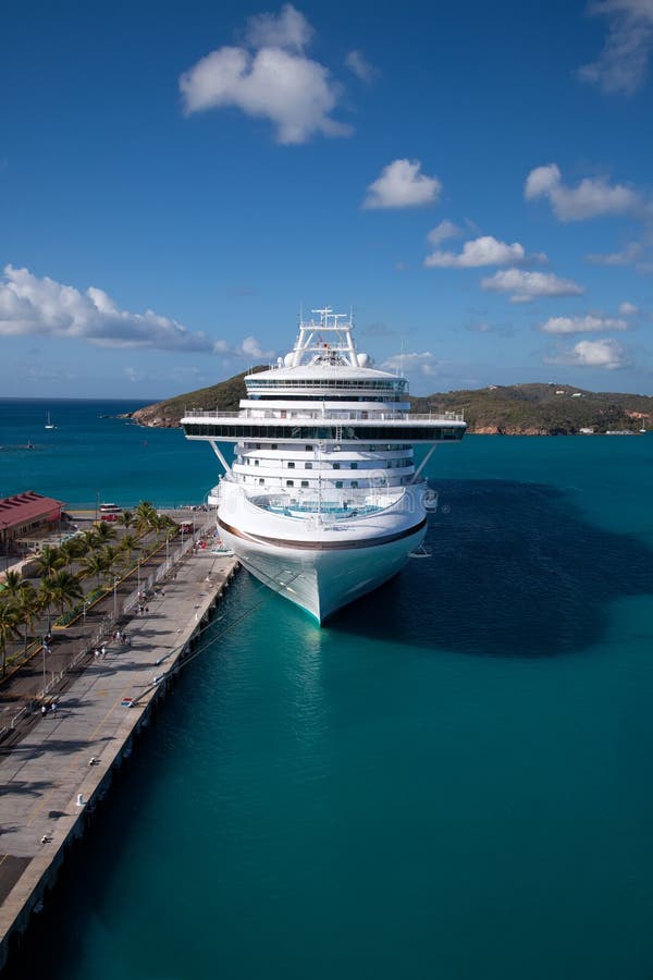 Cruise Ship in Saint Thomas Bay