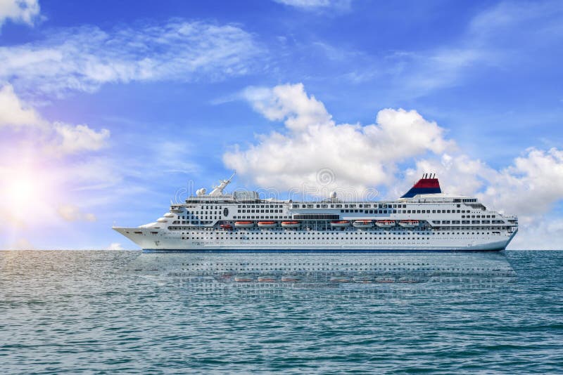 Exterior Cruise Ship On Starboard Side Stock Photo 2288661631