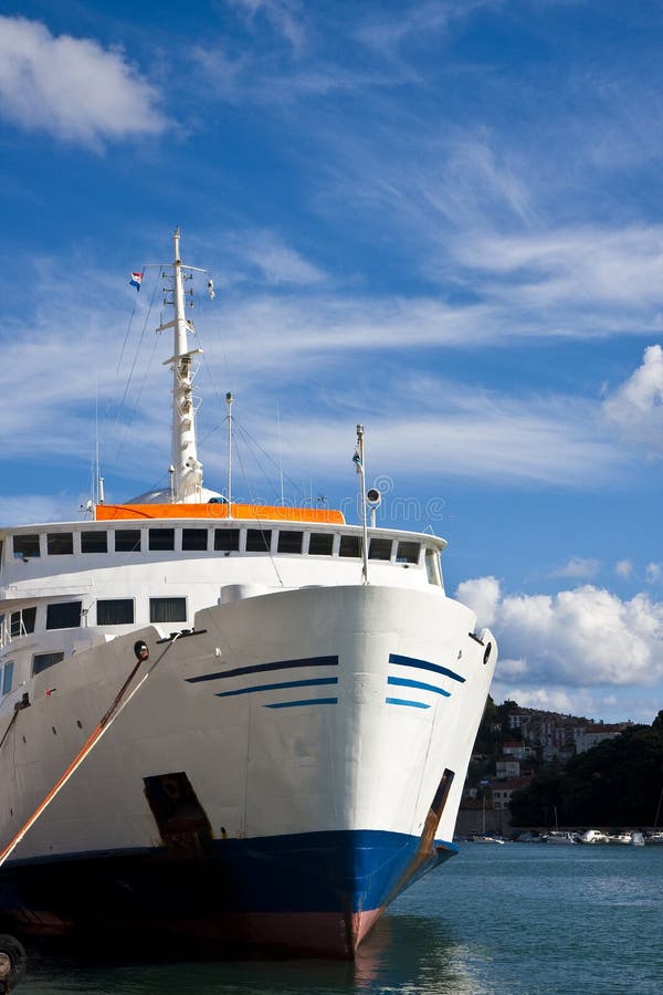 Cruise Ship Tied to Dock stock image. Image of ocean 12266983