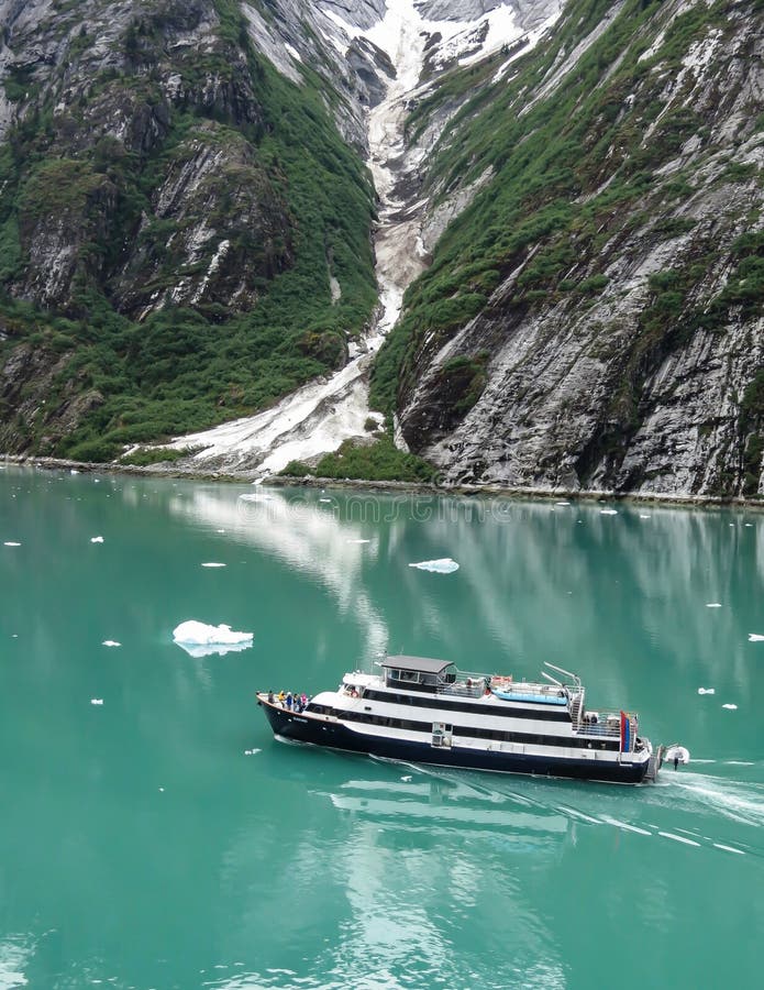 Cruise Ship In Tracy Arm Fjord, Alaska Stock Photo - Image of nature ...