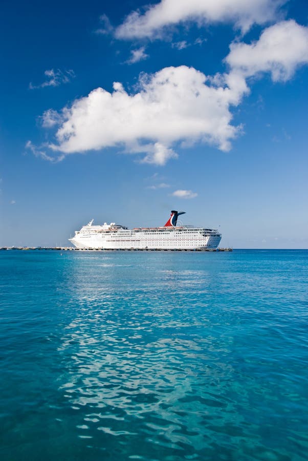 Cruise ship on tropical waters royalty free stock photos Cruise ship on tropical waters royalty free stock photos