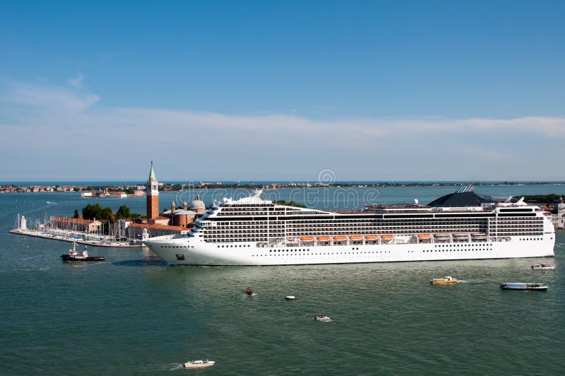 Cruise ship in Venice