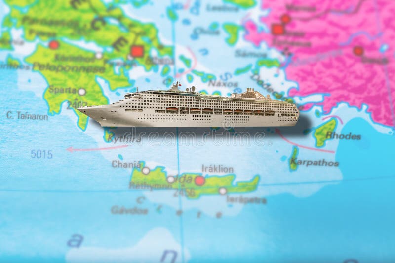 Cruiseschip Griekenland royalty-vrije stock fotografie Cruiseschip Griekenland royalty-vrije stock fotografie