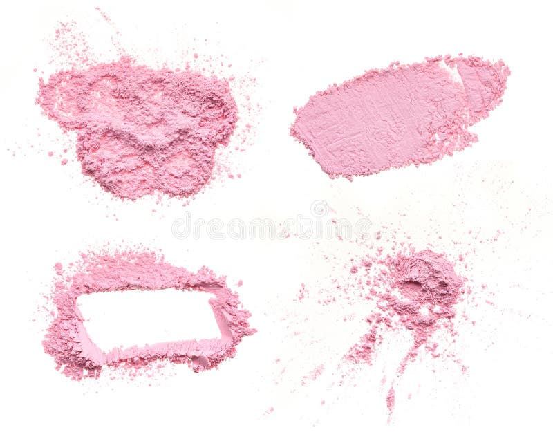 Crumbled pink powder royalty free stock photography