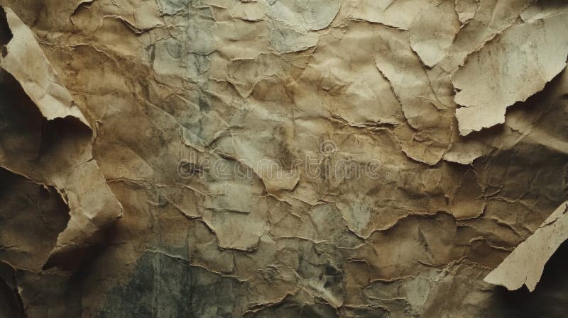 Crumpled Aged Paper Texture Background royalty free illustration