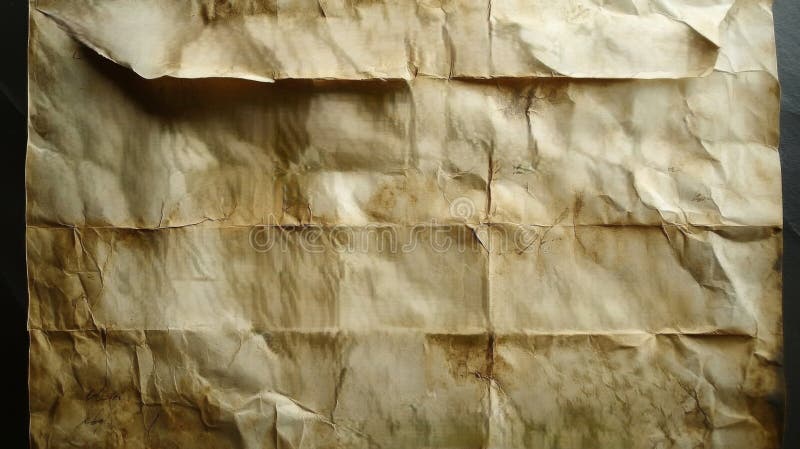 Crumpled Aged Paper Texture Background royalty free illustration
