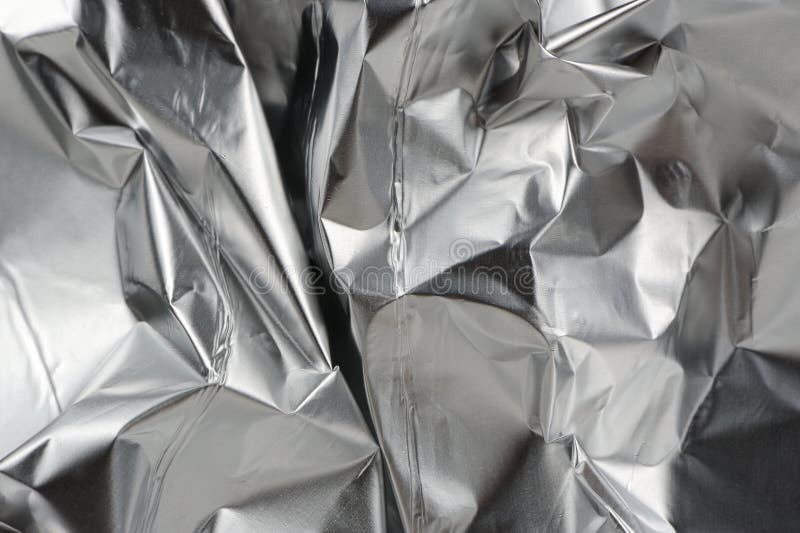 Crumpled Aluminum Foil stock image. Image of horizontal 50413061