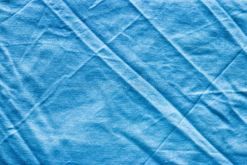 Crumpled blue linen fabric stock image. Image of burlap 65281667