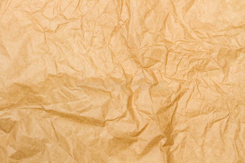 crumpled kraft paper