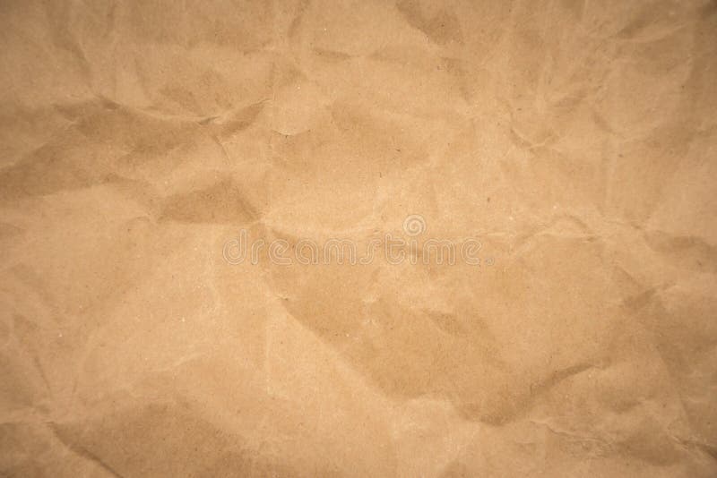 Crumpled Brown Paper Texture Vintage Background Stock Image - Image of  recycle, brown: 168435669