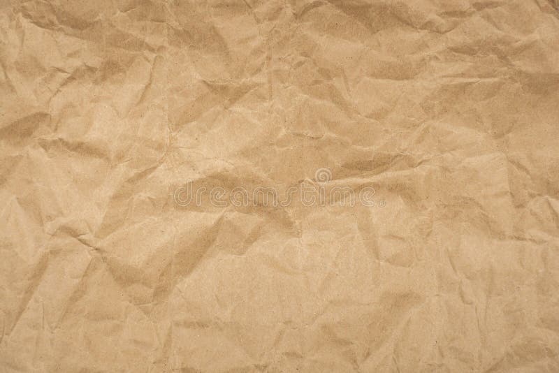 Crumpled Brown Paper Texture Vintage Background Stock Image - Image of  recycle, brown: 168435669