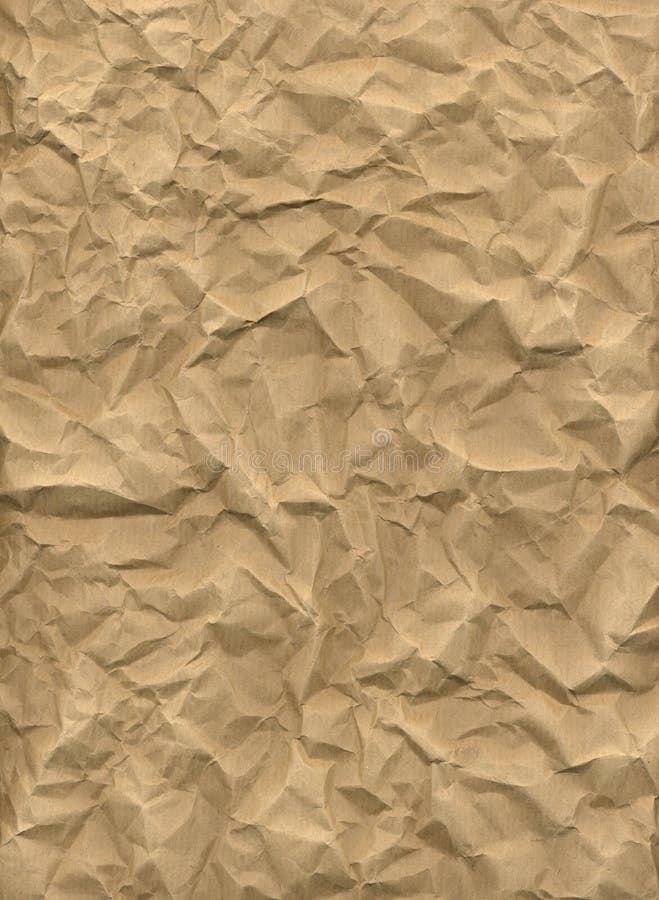 Crumpled kraft paper stock photo. Image of crumpled, sheet 30623516