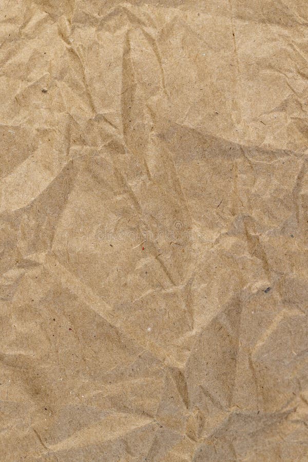 Crumpled Packaging Paper from Recycled Paper Stock Photo Image of