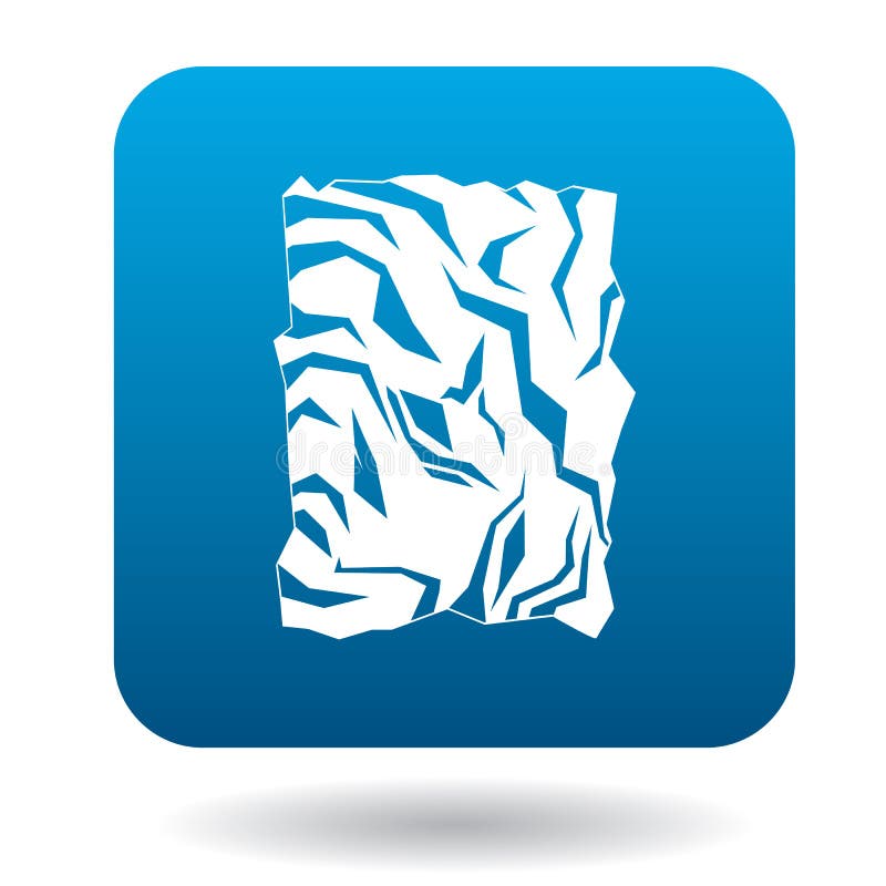 Crumpled paper icon in simple style vector illustration Crumpled paper icon in simple style vector illustration