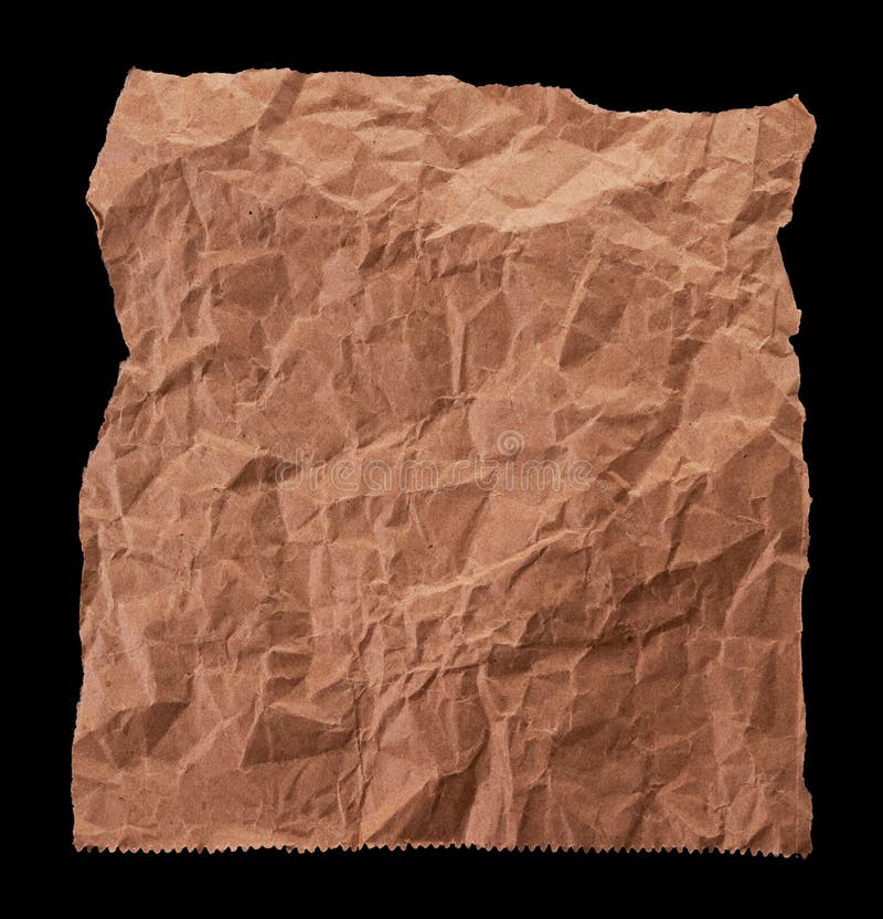 Crumpled sheet of paper