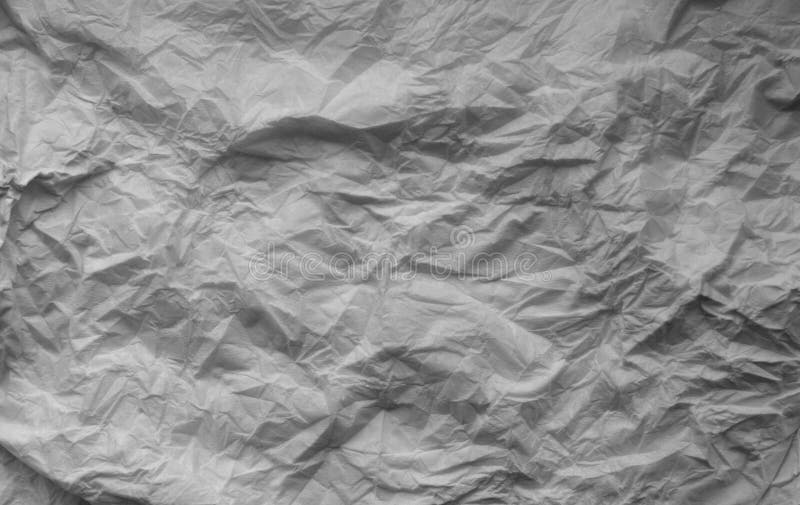 Crumpled Sheet Of Paper In Black And White Stock Photo Image of blank, pattern 145879306