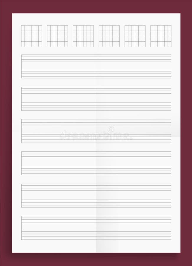 Blank Music Score Paper Stock Illustrations 165 Blank Music Score