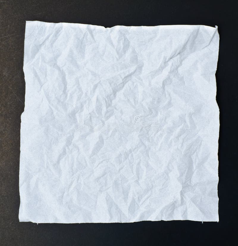 Crumpled Tissue Paper Black Isolation Stock Photo Image of abstract
