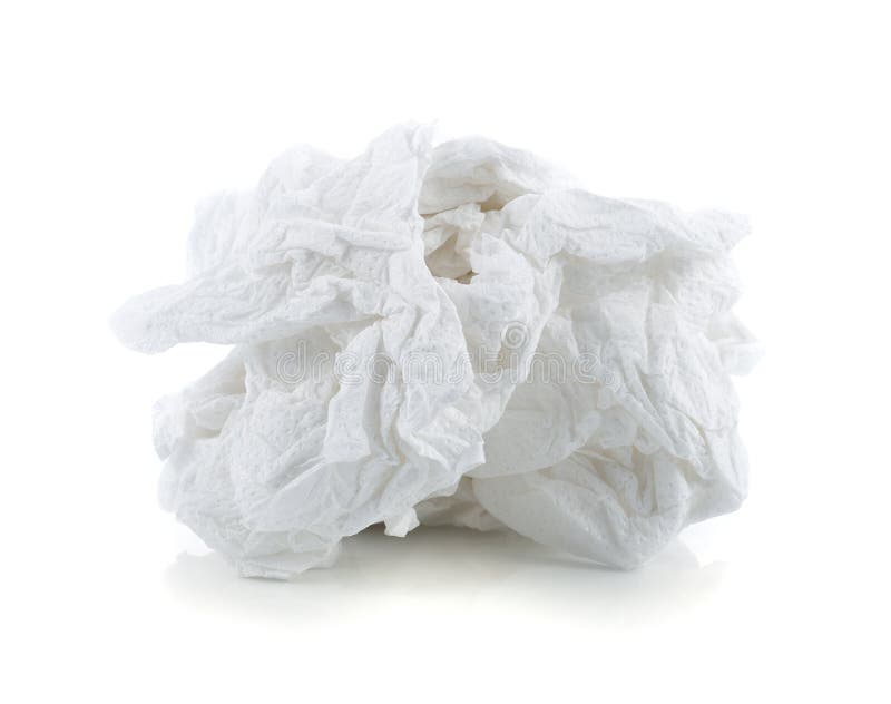 Crumpled tissue paper stock photo. Image of toilet, blank 72474234