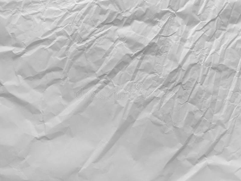 Crumpled White Packing Paper Stock Photo Image of bright, paper