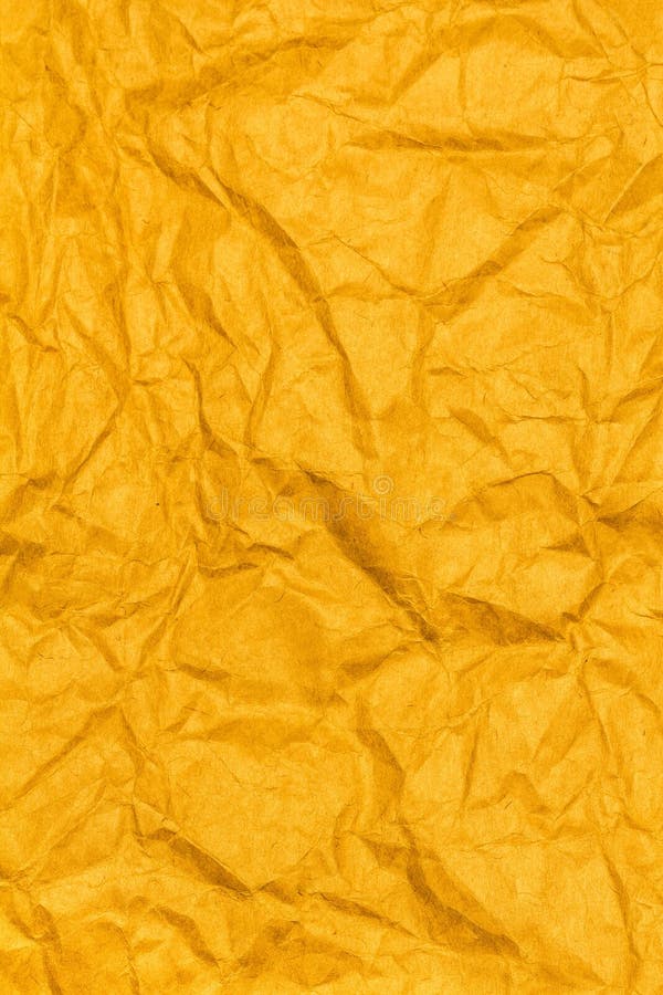 Crumpled Yellow Paper Texture Background. Stock Image - Image of abstract,  full: 38682269