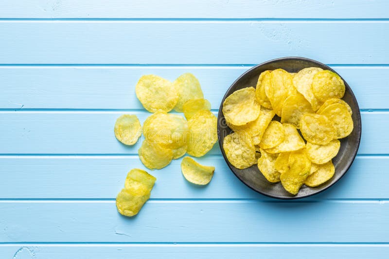 Crunchy Potato Chips. Potato Crisps Stock Image Image of fried