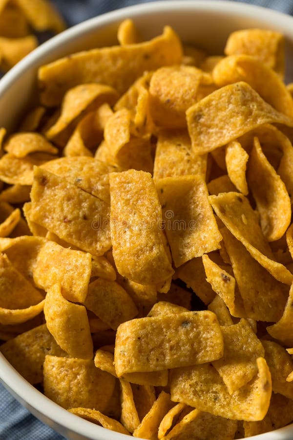 Crunchy Salt Corn Chips stock photo. Image of cornchips 165157674