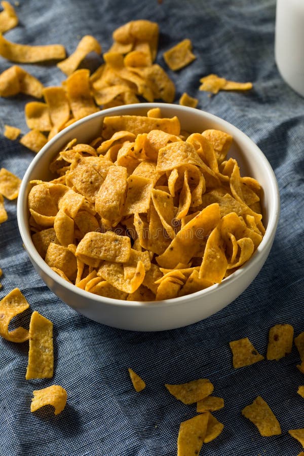 Crunchy Salt Corn Chips stock image. Image of taste 165157695