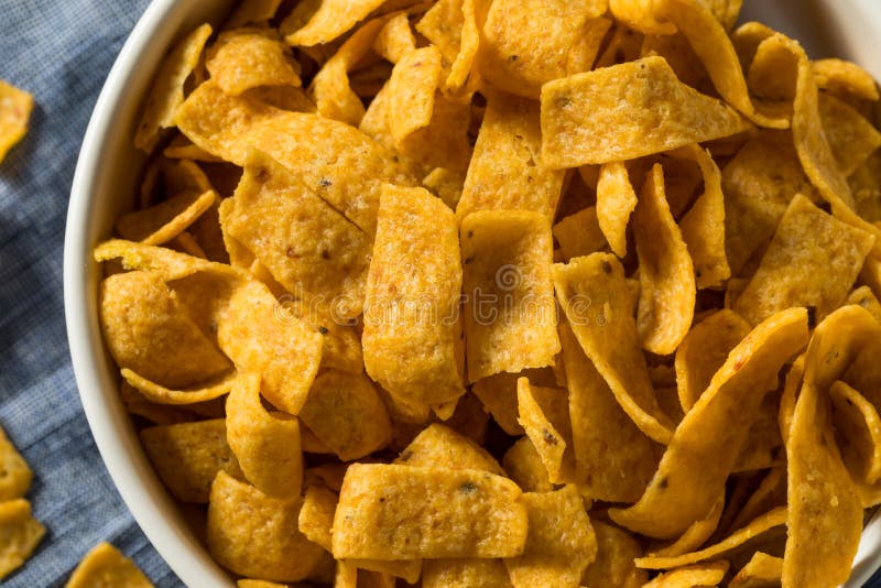 Crunchy Salt Corn Chips stock photo. Image of cornchips 165157674