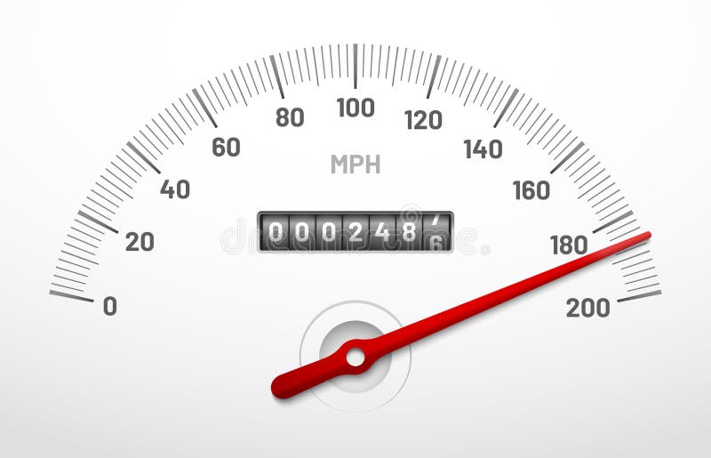 Cruscotto del tachimetro dell'automobile Pannello del tester di velocità con l'odometro, le miglia di contatore ed il concetto di royalty illustrazione gratis Cruscotto del tachimetro dell'automobile Pannello del tester di velocità con l'odometro, le miglia di contatore ed il concetto di royalty illustrazione gratis