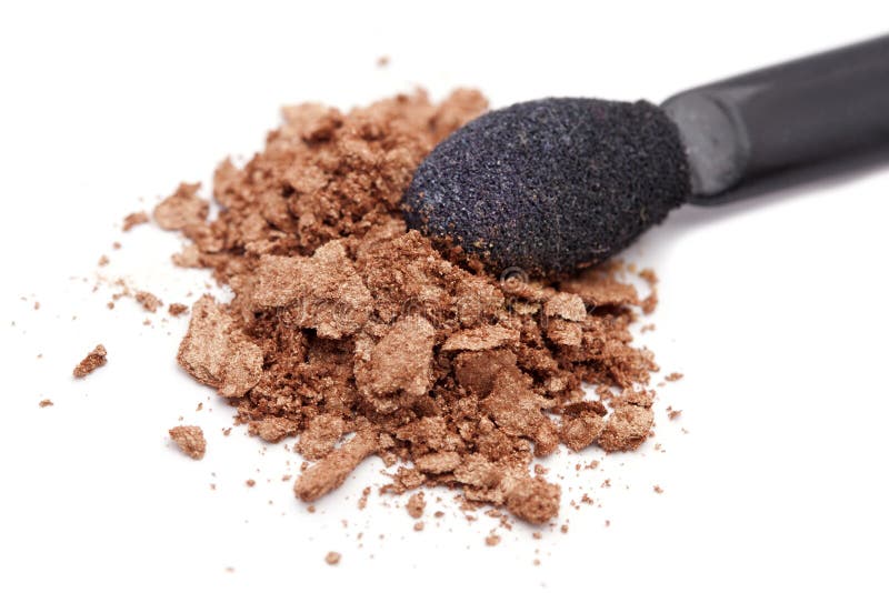 Crushed brown eyeshadow