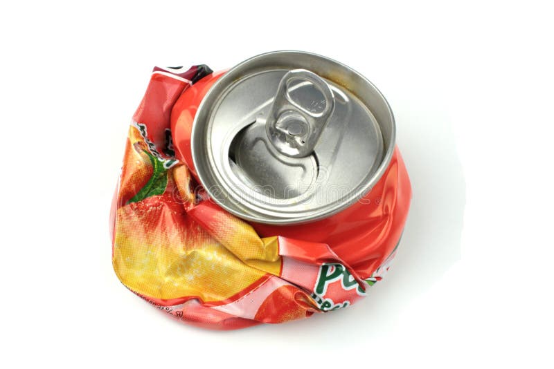 Crushed drink can stock photo. Image of background, crushed 22723908