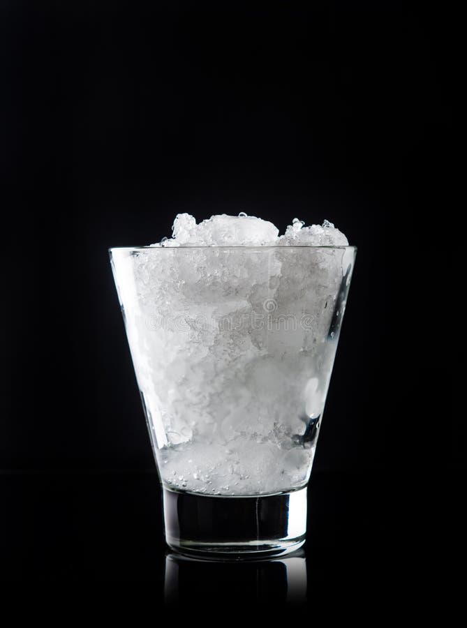 Crushed Ice In A Glass With Spoon Stock Photo, Picture and Royalty Free  Image. Image 117720414.