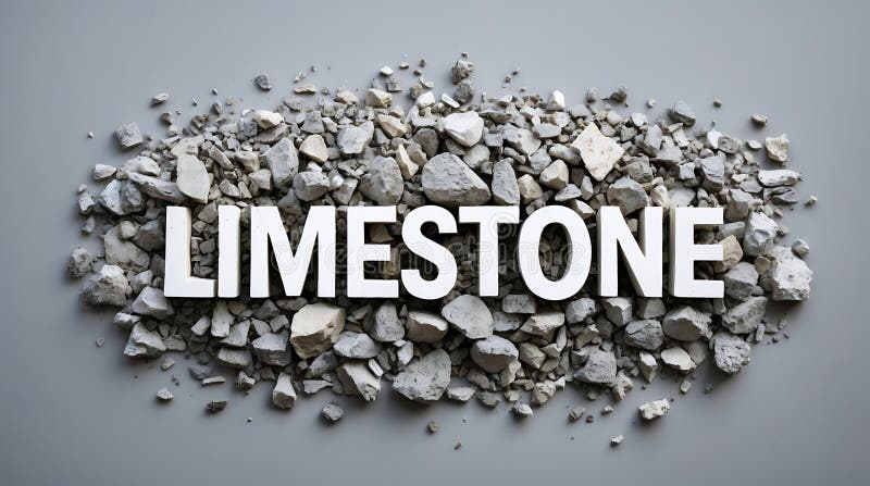 Crushed Limestone, in the Sunlight Stock Photo - Image of industry, broken:  113714668