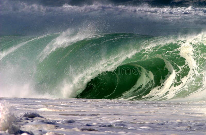 Crushing Ocean Wave on the North Shore of Hawaii