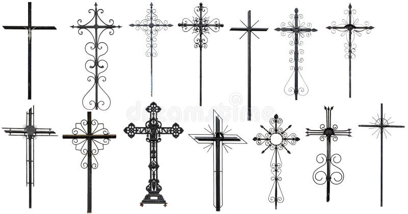 Cruz cristiana estilizada fotos de archivo