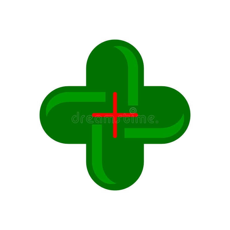 Plantilla Verde Del Logotipo De La Farmacia Ilustraci\u00f3n ...