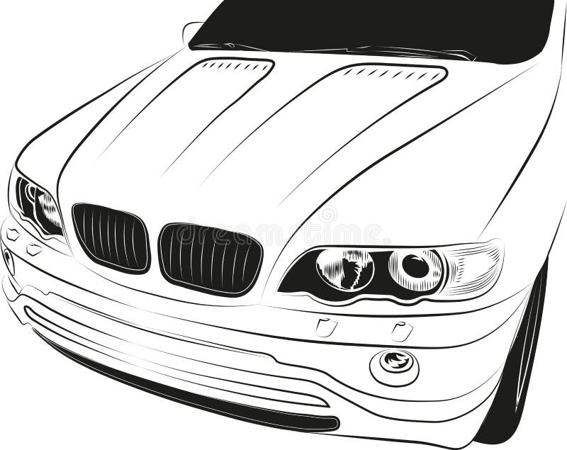 Cruzamento de Alemanha do carro ilustração royalty free Cruzamento de Alemanha do carro ilustração royalty free