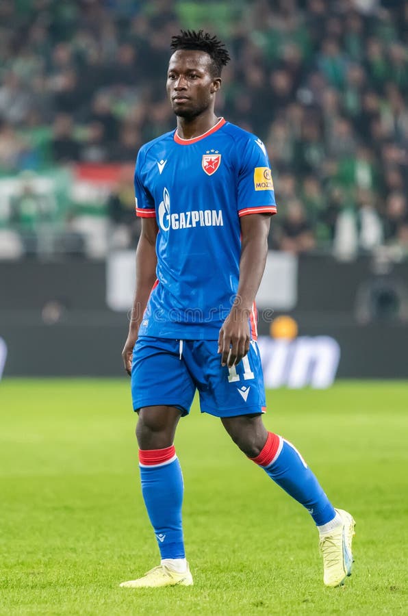 Osman Bukari of FK Crvena zvezda poses for a photo with the News Photo -  Getty Images