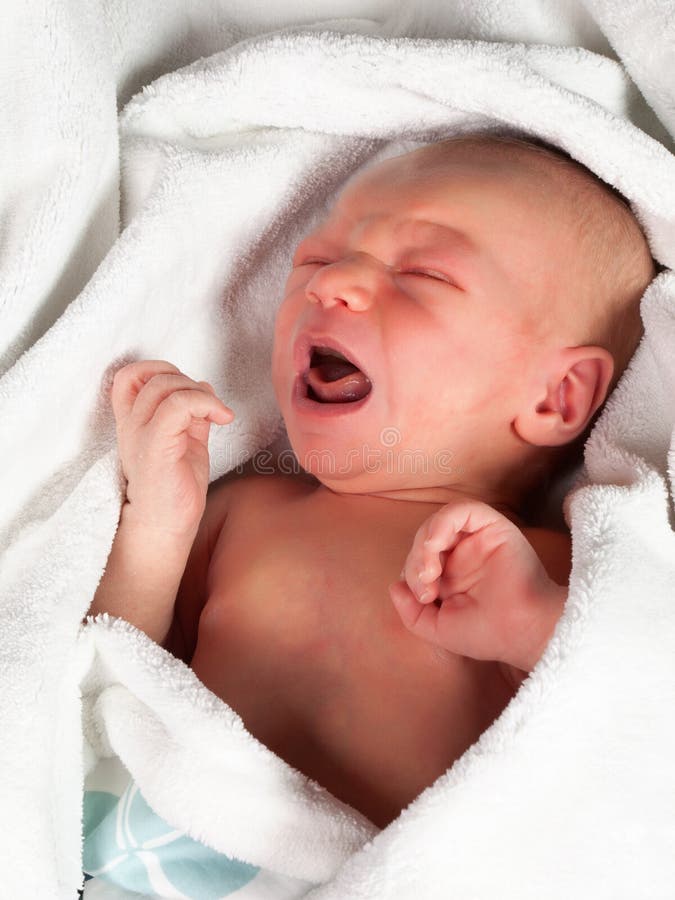 Crying baby royalty free stock photos