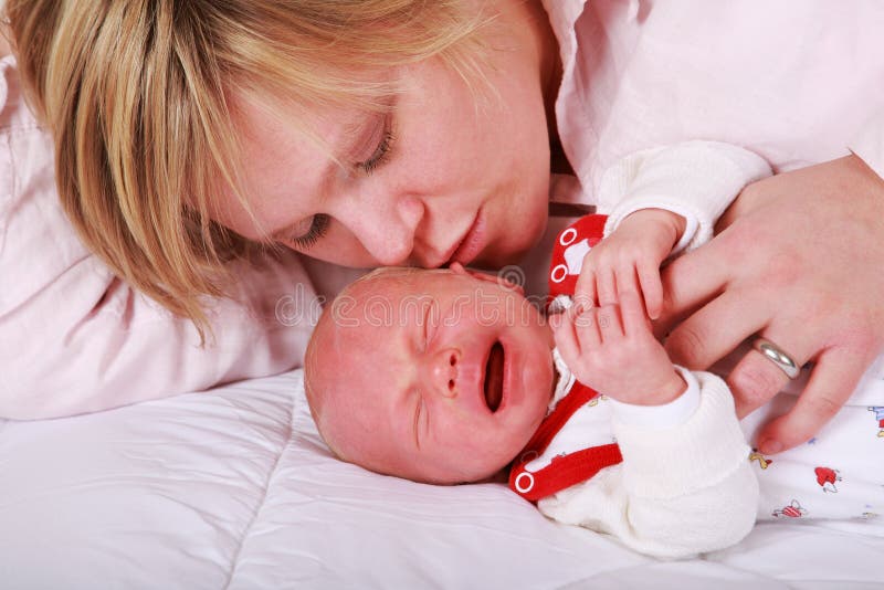Crying baby stock image. Image of baby, newborn, generation 12076233