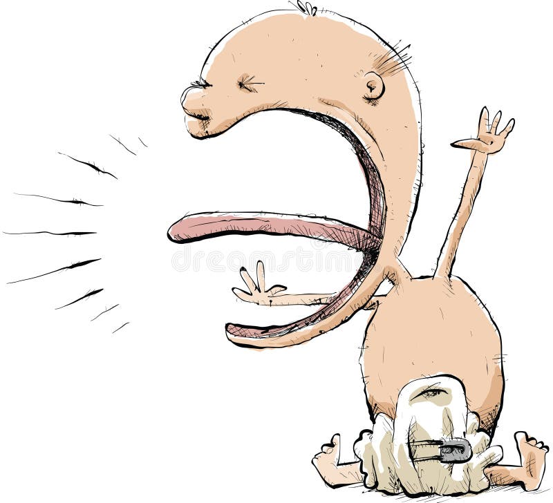 Crying Baby vector illustration